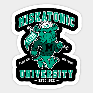 Miskatonic University Cthulhu - Creepy Cute Lovecraft - Spooky Monster Sticker